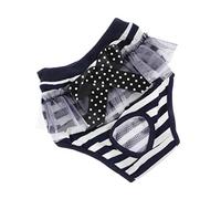 COSMEVIVI Delicate Decorative Dog Diaper for Female Dogs Comfortable Period Pants Navy s for Preventing Leaks and Protecting Your Home from Accidents
