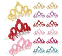 COSMEVIVI Dog Hair Clips with Unique Design Crown-shaped for Pets 30pcs Polyester Material to Fix and Maintain Hair Shape, for Daily Life and Large-scale Activities