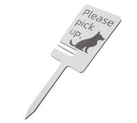 COSMEVIVI Dog No Pooping Sign Wood Stake Pet Reminder Garden Pet Sign Lawn Warning