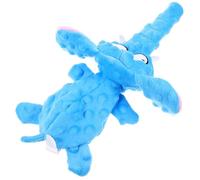 COSMEVIVI Elephant Shape Plush Dog Chew Toy for Dogs Interactive Squeaky Puppy Biting Toy Pet Supply for Indoor and Soft and Material Stimulates Hunting Instincts