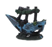 COSMEVIVI Fish Tank Decorations Cave Shipwrecks Betta Fish Cave Ornaments Resin Aquarium