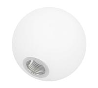 COSMEVIVI Frosted Globe Lamp Shade G9 Screw Base 18Cm Round Ceiling Fan Light Cover in Milk White Glass for Crystal Lamp and Indoor Lighting