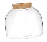 COSMEVIVI Glass Terrarium Jar with Cork Stopper Hydroponic Plant Container for Miniature Gardens and Moss -landscapes Decorative Accent for Home Decor