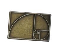 COSMEVIVI Golden Ratio Lapel Pin Brooch Unique Graphic Design Badge for Teachers Math Enthusiasts Stem Lovers Stylish Versatile Accessory for Casual to Formal Occasions