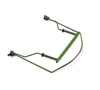 COSMEVIVI Green Harmonica Neck Holder Stainless Steel 10 Holes Harmonica Accessory Comfortable Hands-Free Playing Harp Rack with Compact 22 X 20 X 1.5Cm Design for Mouth Organ Performance