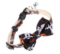 COSMEVIVI Halloween Cat Collar with Adjustable Adorable Pumpkin Ghost Design for Pets at Parties and Festivals