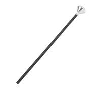 COSMEVIVI Halloween Craft Cosplay Cane King Cosplay Cane Prop - 27.5 Inch Silver Plastic Role Play Wand with Comfortable to Hold Safe Design for Theme Party Costume Dress-Up