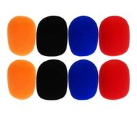 COSMEVIVI Handheld Microphone Windscreen Covers to Reduce Unwanted Noises and Keep Debris Made of Sponge 8pcs Ultra-thin Mic Covers for Ktv and Stage Use for Wireless