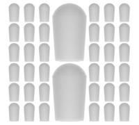 COSMEVIVI Hanger End Protective Caps Easy Installation Lightweight 100pcs PVC White Hook Tip Covers for Clothes Hangers for Industrial and Home Storage Organization