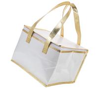 COSMEVIVI Insulated Food Bag for Cake and Pizza Thermal Carrying Pouch Double Design for Picnics Catering and Grocery Shopping Capacity and Portable