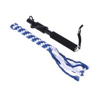 COSMEVIVI Interactive Dog Teaser Extendable Flirt Pole for Dogs S Black Engaging Chasing Fun Mental Exercise for Pets Training Tool