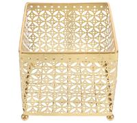 COSMEVIVI Iron Small Wire Basket Lotion Holder with Large Capacity and Spacious Design for Bathroom and Bedroom Dressing Table Organiser in Decorative Farmhouse Style