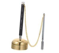 COSMEVIVI Large Meditation Sound Chime Instrument Telescopic Handle, Wooden Buddhist Handbell for Temple Prayer and Chanting Aid, Delicate Praying Chime for Spiritual Practices