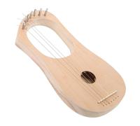 COSMEVIVI Lyre Harp Building Kit 7 Tone Diy Musical Instrument Wooden Craft Kit with Strings Tuning Wrench and Hardware for Adults