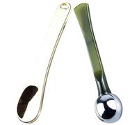 COSMEVIVI Mini Cosmetic Spatulas Does Not Scratch Skin 2pcs Makeup Spatula Tool and Metal Material for Face Cream and Eye Cream for Skin Care Application