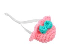 COSMEVIVI Mini Hamster Knitted Hat Adjustable Strap Cute Small Pet Accessory for Photos Parties and Holidays Soft Comfortable Material for Chinchillas and Other Tiny Animals