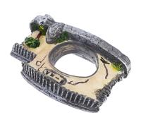COSMEVIVI Mini Traditional Chinese Architecture Model Resin Aquarium Landscape Decoration Multifunctional Design for Fish Tank Home Decor Intricate Antique Aesthetic and Elegant