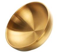 COSMEVIVI Modern Decorative Key Bowl for Entryway Table, Rounded Stainless Steel Storage Bowl with Golden Finish, Easy to Clean and Withstand Everyday Use, for Household Keys and Trinkets