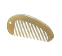 COSMEVIVI Natural Yak Horn Comb with A Hole Portable Perforating Comb Anti-Static for Reducing Headache Hair Parting Styling