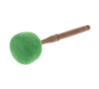 COSMEVIVI Nepalese Singing Bowl Mallet Large Wooden Handle Green Wool Felt Head, Professional Sound Bowl Stick for Meditation, Yoga and Sound Therapy Accessories