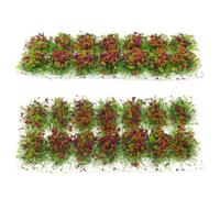COSMEVIVI of Static Grass Tufts and Realistic Appearance with Refined Design 2 Boxes Easy to Maintain Resin Miniature Ornament for Railroad Modelling for Landscape Decoration