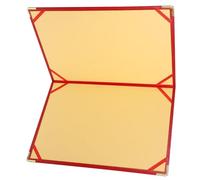 COSMEVIVI Office File Folder Document Organizer Portfolio Red 12.5 Inch Wear-Resistant Folder for Event Poetry Recitation and Contract Signing