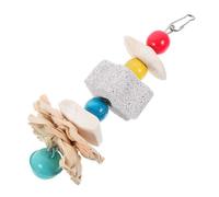 COSMEVIVI Parrot Chew Toy Natural Volcanic Rock Climbing Accessory for Pets Engaging Bird Cage Toy for Macaws Parrots Rabbits and More Alleviates Anxiety and Boredom