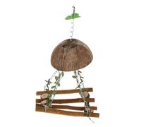 COSMEVIVI Parrot Swing Toy Hanging Perch for Parakeet Conure and Cockatiel Interactive Playground Accessory for Bird Cages Stimulates Curiosity and Exploration