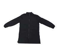 COSMEVIVI Pet Cosmetologist Uniform Waterproof Anti-static Long Sleeve Work Apron with Full Zipper Black m for Pet Salon Grooming and Hospital Use