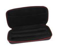 COSMEVIVI Portable Dual Microphone Storage Case with Shockproof Zipper for Travel and Outdoor Use, Canvas Mic Carrying Bag for Handheld and Lapel Microphones, Hard Protective Electronic Product Bag