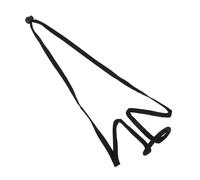 COSMEVIVI Portable Neck Hanging Microphone Holder Metal Mic Rack Stand Lanyard Stable Support for Live Stage Performance and Host Use