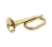 COSMEVIVI Professional Alloy Bugle Horn Trumpet Wind Instrument for Beginners and Youth Military Style Brass Instrument for Outdoor and Music Performance