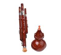 COSMEVIVI Professional Chinese Hulusi Cucurbit Flute C Key Traditional Wind Instrument for Beginners and Music Lovers Smooth Easy to Hold Soothing Tone for Practice and Performance