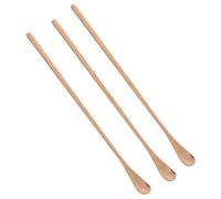 COSMEVIVI Reptile Feeding Lizard Scoop for Food Stainless Steel Long Handle 3Pcs for Fruit Mixing Feeding Tool for Bearded Dragon Crested Gecko Pets