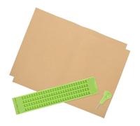 COSMEVIVI Reusable Braille Writing Board Kit Braille Board and Stylus for Blind People for Practice at Home School