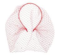 COSMEVIVI Rhinstone Vintage Bridal Headband Women Wedding Fascinator Hat Net Mesh Birdcage Veil Romantic Hair Accessory for Brides Bridal Showers Party
