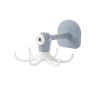 COSMEVIVI Rotatable Octopus Shaped Plastic Wall-Mounted Hooks Strong Adhesive Multi-use Kitchen Sundries Hanger No Nail Damage for Home Organization and Decoration