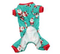 COSMEVIVI Santa Paws Dog Christmas Pet Dog Party Suit Chihuahua Christmas Clothes Adorable Winter Wear