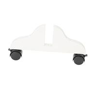COSMEVIVI Screen Divider Stand White Plastic Base and Wheel Thickened Feet Household Room Partition Support Bracket for Movable Door Divider