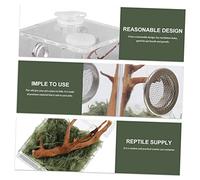 COSMEVIVI Small Breeding Box for Spiders and Reptiles, Plastic Feeding Case, Compact Habitat Cage Suitable for Florida Jumping Spiders and Small Reptile Pets