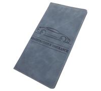 COSMEVIVI Solid Pu Driving License and Insurance Card Holder Wallet Multi-Functional for Car Registration Credit Cards and Documents Stylish Design for Men and Women