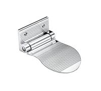 COSMEVIVI Space Aluminum Bathroom Foot Rest Silver Non-slip Shower Pedal Foot Step for Leg Shaving and Shower Aid