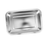 COSMEVIVI Stainless Steel Cat Litter Box Open Design Pet Toilet for Kittens Material No Spilling and Exit