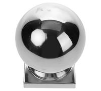 COSMEVIVI Stainless Steel Fence Post Balls with Stable Support and Versatile Application, Silver Ball-Shaped Handrail Caps for Outdoor Stair Railing and Deck Fence Accessories