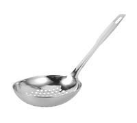 COSMEVIVI Stainless Steel Slotted Spoon Strainer for Kitchen Cooking Capacity Skimmer for Draining Pasta Vegetables and Fried Food Multi-Purpose Colander Scoop for Home and Restaurant Use