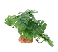 COSMEVIVI Terrarium Plant Decor with Base Artificial Reptile Landscape Plant Durable Ornament for Fish Tanks and Reptile Habitats Fun Hiding Spots for Lizards Turtles and Frogs