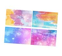COSMEVIVI Thumb Piano Note Stickers 4pcs Mini Kalimba Decals Pvc Learning Stickers for Kalimba