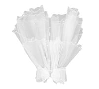 COSMEVIVI White Flower Girls Veils: Kids Veil With Bowknot Design First Holy Catholic Headwear For Communion Day Wedding Party Special Occasions