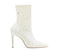 Cosmic 100 Bootie - female - Stuart Weitzman - Heeled Boots - White - 6 UK - Shoes 6 UK