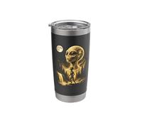 Cosmic Alien Forest Moon Waterfall Sci-Fi Funny Stainless Steel Insulated Tumbler
